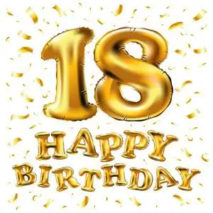 周年纪念标志为愉快的假日庆祝生日狂欢节, 新年.金属设计气球照片