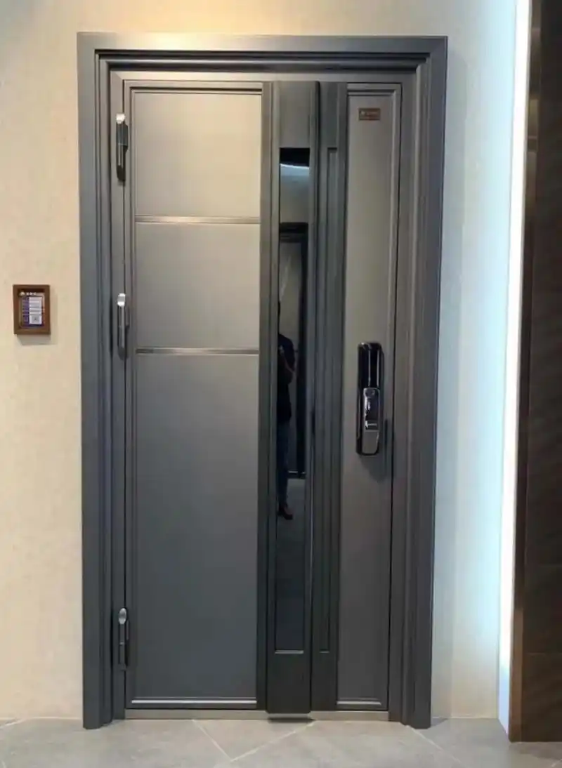 时尚不锈钢门入户门大门防盗门庭院别墅大门时尚新颖;单包边,双 - 抖