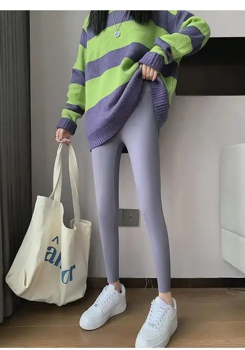 森马集团旗下棉致无痕裸感鲨鱼裤女春夏外穿高腰大码打底裤薄款收腹