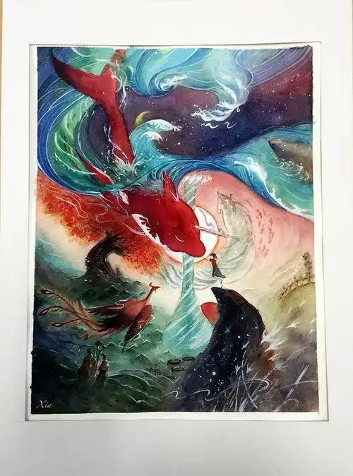 大鱼海棠 绘画过程