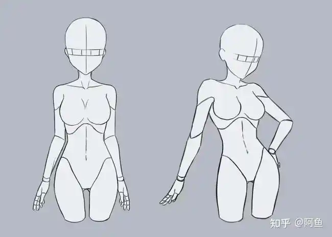 人体线稿 1000张动漫人物线稿~今天给大家分享一个新手必备的线稿临摹