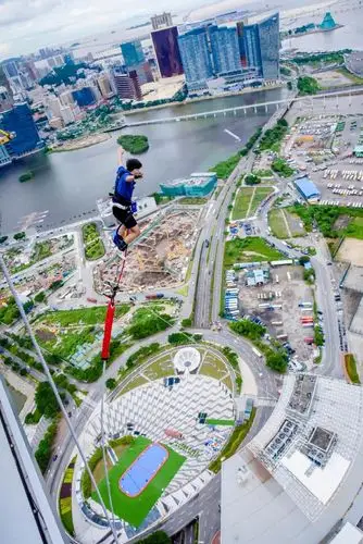 澳门蹦极塔澳门塔蹦极生死状