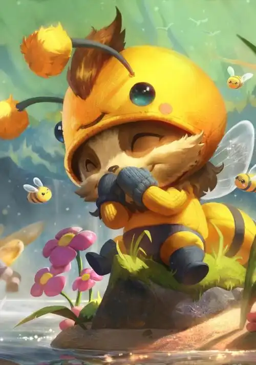 英雄联盟迅捷斥候提莫提百万蘑菇小蜜蜂皮肤18,高清图片,手机壁纸