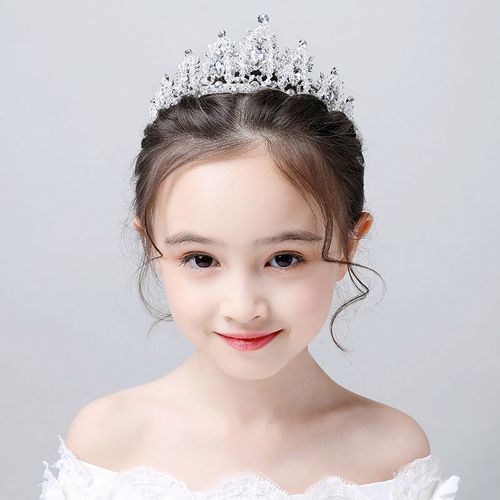 中大童皇冠头饰水晶发箍冰雪奇缘小朋友生日礼物女孩公主可爱学生
