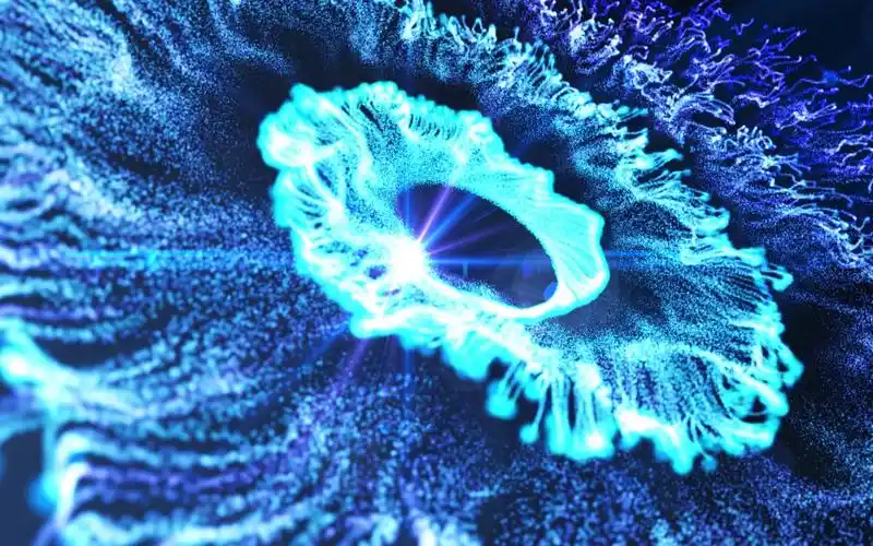 内存炸裂,炫酷旋转星河粒子特效