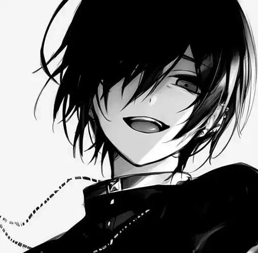 动漫男生头像 | 黑白动漫男头 | 素质拿图