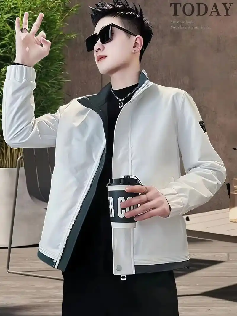 男神们,天气越来越暖和了,你的衣橱里还缺一件帅气的立领夹克外套吗?