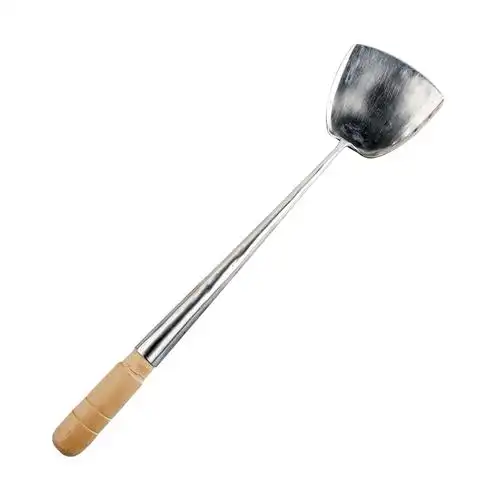 香港港式手工锻打2号锅铲10两炒勺厨师专用锅铲