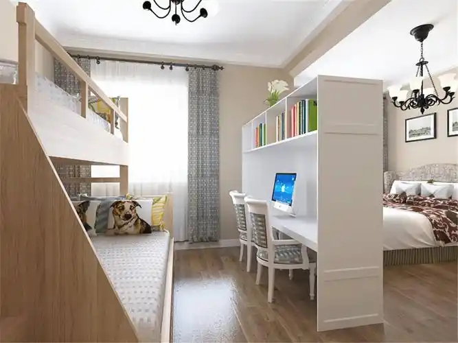 一男一女儿童房做隔断怎么设计_齐家网