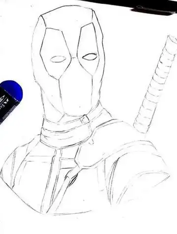 死侍电影简笔画