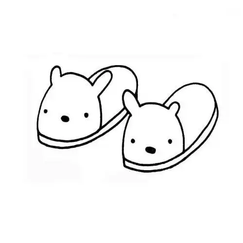 简笔画怎样画冬季棉鞋子的画法儿童简单学画靴子儿童拖鞋简笔画宝宝