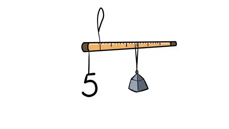 杆称简笔画秤简笔画杆秤简笔画图片教程
