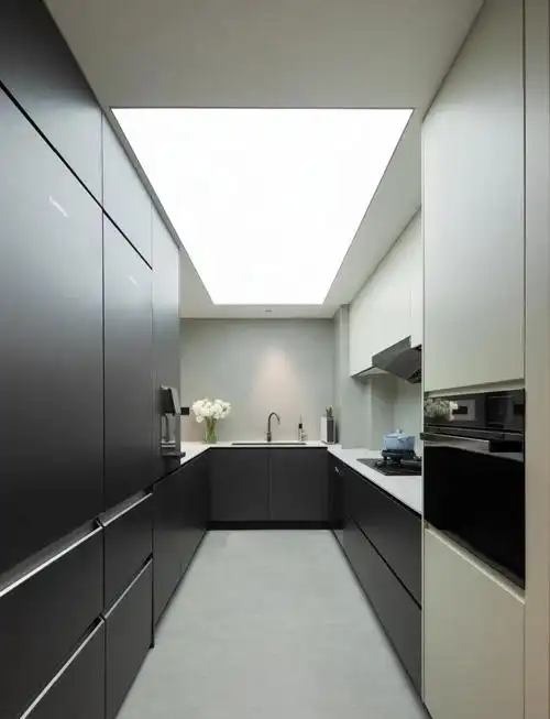 上海大平层厨房设计案例 上海近期完工交付的住宅设计施工项目 1:开放