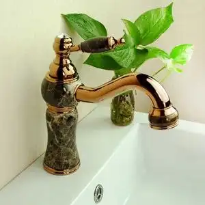 蜜室系列玫瑰金色水龙头欧式水龙头全铜台盆龙头