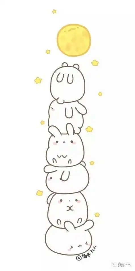 可爱卡通萌简笔画可爱