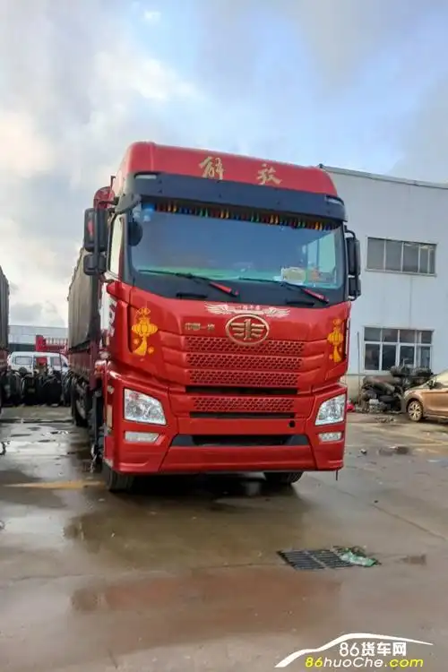 青岛解放解放jh6解放jh6前四后八9米6高栏货车