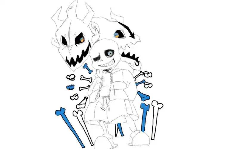 教你画一个简单的sans