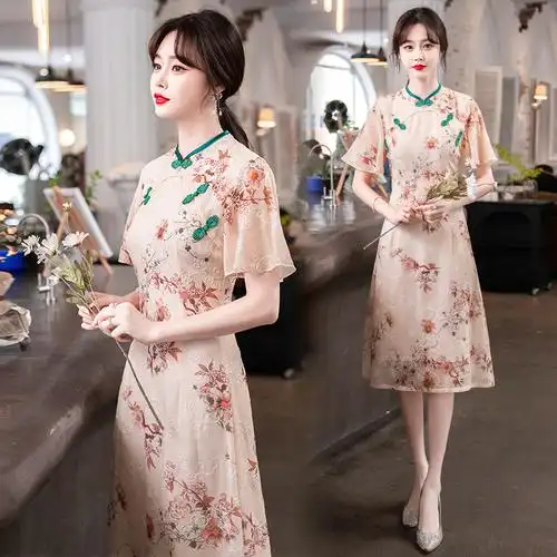 女款夏季旗袍图片