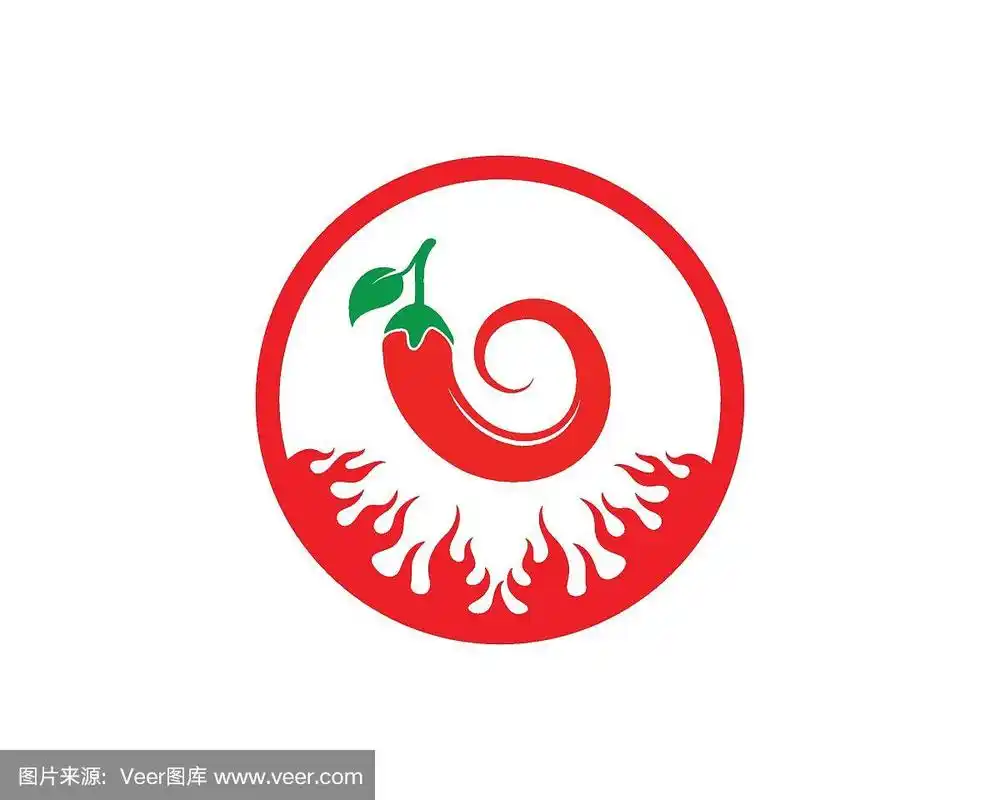 辣椒标志矢量图标插画设计