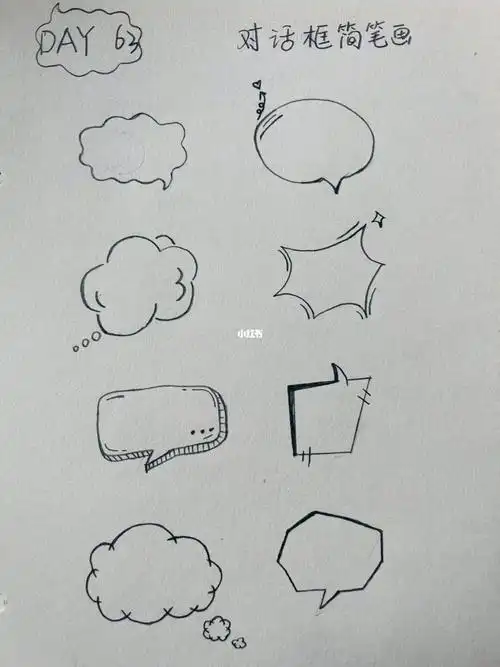 对话框简笔画day63
