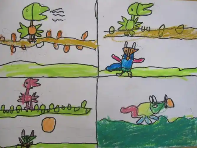 狐狸和乌鸦简笔画 狐狸和乌鸦简笔画4幅