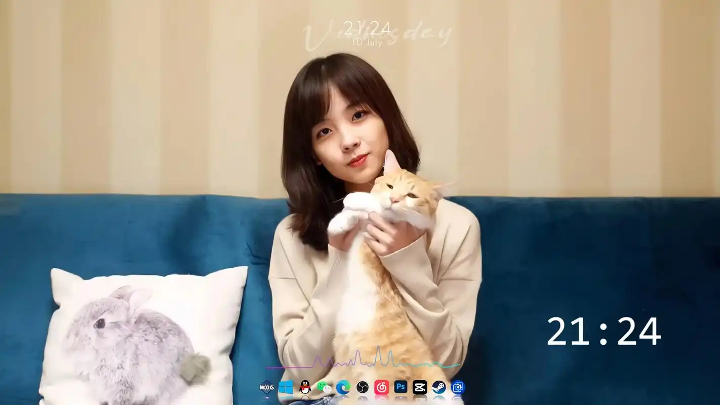 wallpaper壁纸推荐 1.王冰冰撸猫 2.冰 姬青温泉 3.