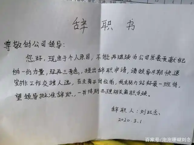 艰难的2020年,一封辞职书的告白