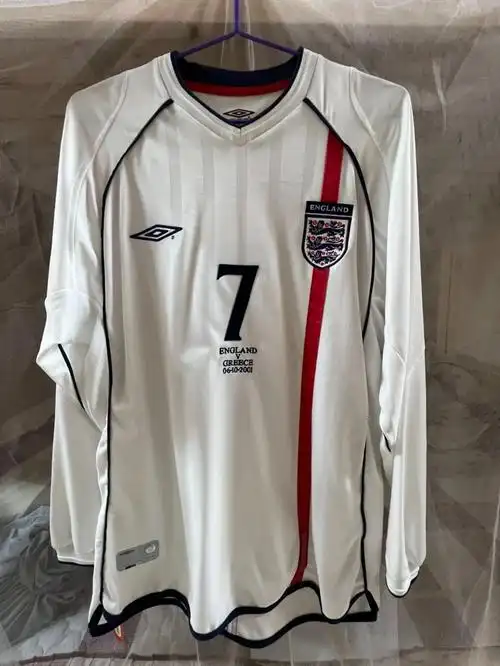收藏精品贝克汉姆签名球衣