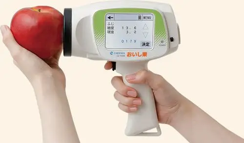 日本oishika在线式近红外柿子,橘子,苹果等无损糖度计cd-h100