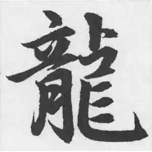龙字的楷书怎么写,龙的楷书书法 - 爱汉语网