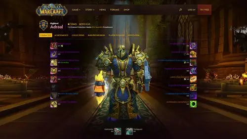 魔兽世界英雄榜页面ui全新改版角色背景变职业大厅