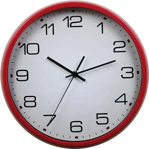 dannol 德高 红色圆形塑料外框 大数字 指针式 12寸(30.