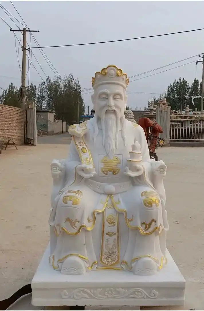 石雕人物#石雕人物雕像#石雕人物定制#石雕土地公土地婆寺庙 - 抖音