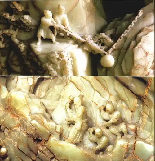 故宫珍藏宝物,稀世珍宝《大禹治水图》玉山,耗费白银数十万两_手机