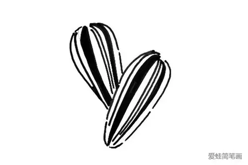 瓜子和榛子_食品简笔画-简笔画大全