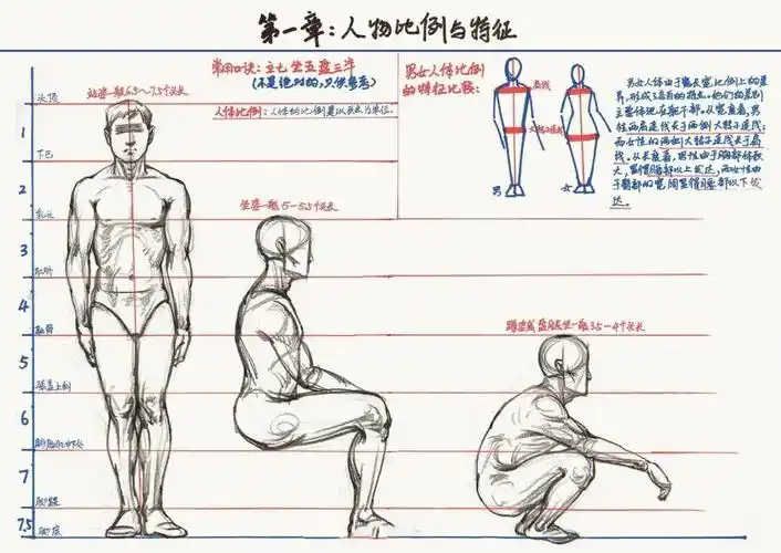 6015第一章:人物比例与特征6015第二章:速写人物重心6015
