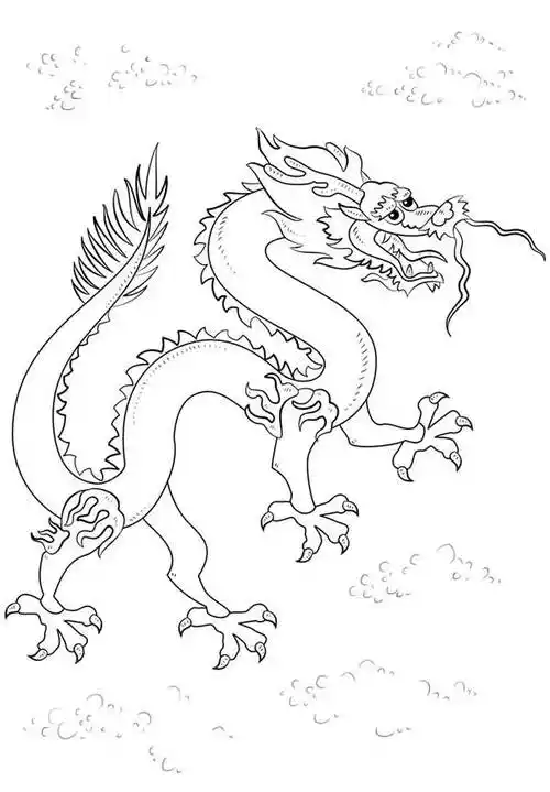 简笔画龙 简笔画龙的画法最简单