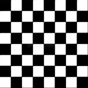 无缝黑白格子瓷砖照片