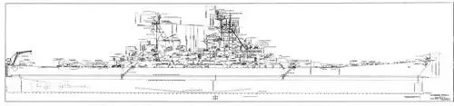 珍贵资料——美国海军衣阿华级战列舰密苏里号(bb-63)建造图纸
