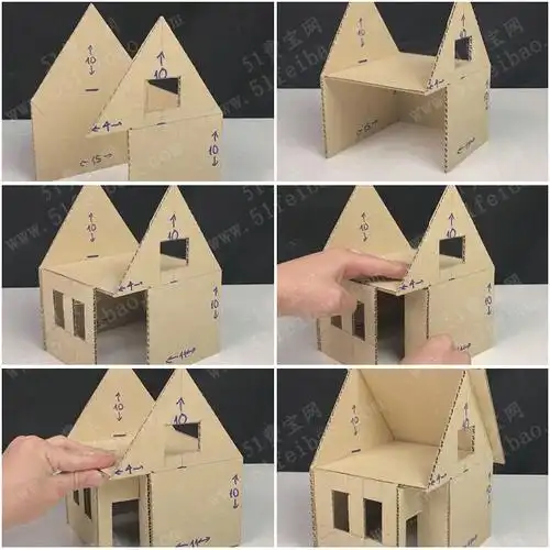 童话玩具屋制作教程,diy爬满鲜花的梦想小屋