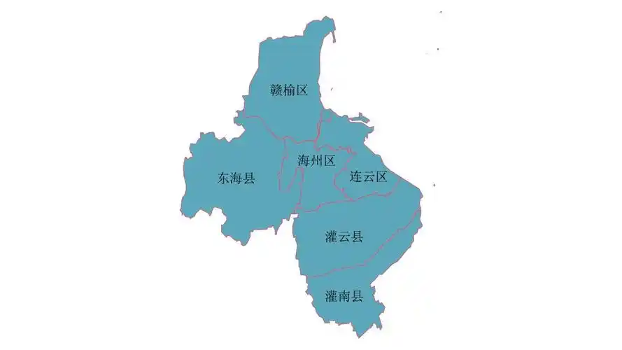 连云港地图高清全图矢量可编辑全市各县区行政区划地图