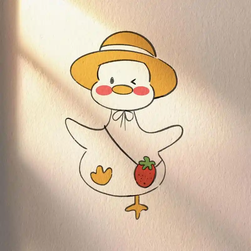 可爱小鸭子.#简笔画教程 #创作灵感 #图文来了 #鸭子简笔 - 抖音