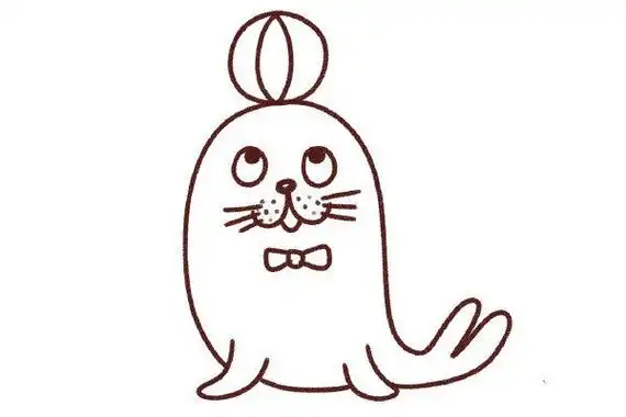 海狮简笔画怎么画