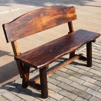 骁熊 公园椅有靠背座椅广场排椅防腐木长条椅子广场休息椅子长木椅