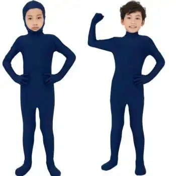 黑科技隐身衣可隐身童装隐形衣儿童隐身衣抠图摄影服艺术形体紧身衣