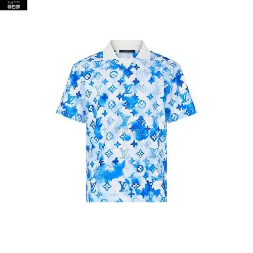 【包邮包税】 lv路易威登 21年春夏 男士 短袖polo watercolor