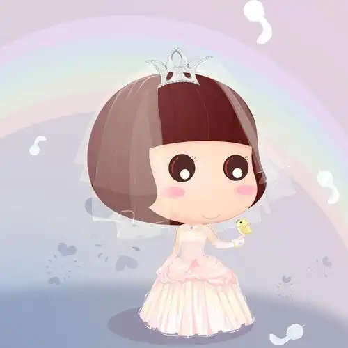 穿婚纱的小公主头像