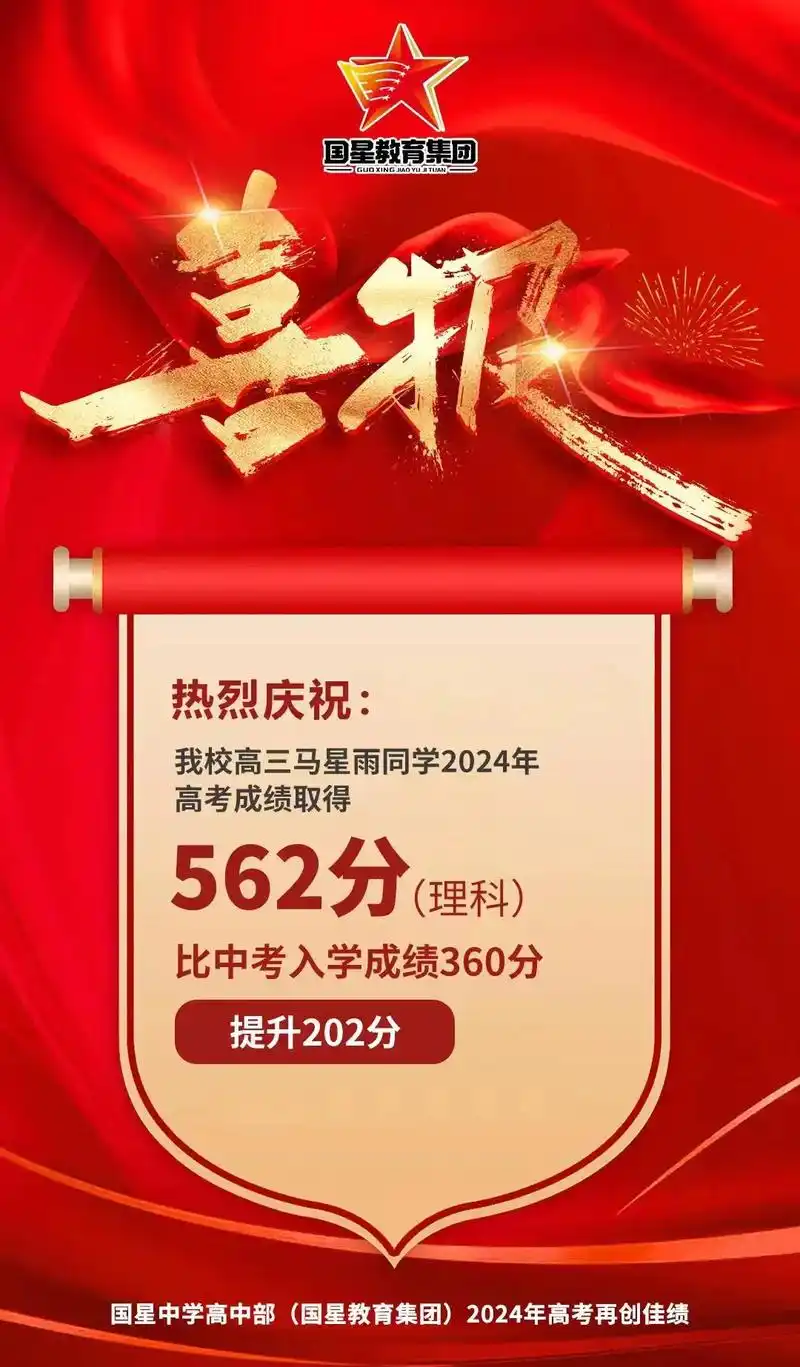 国星中学高考喜报.喜报99韶华荏苒,勇毅前行 [烟花]璀璨 - 抖音