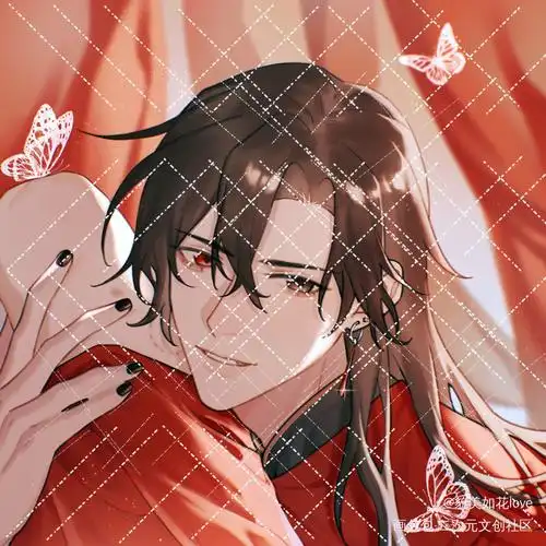 天官赐福头像_天官赐福花城绘画作品