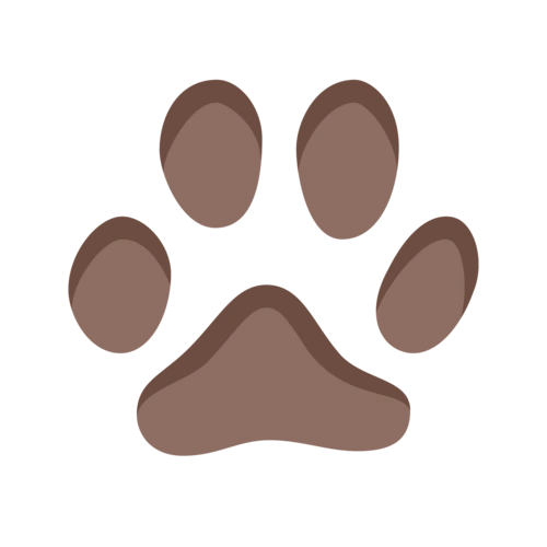 扁平风格的 猫脚印 图标